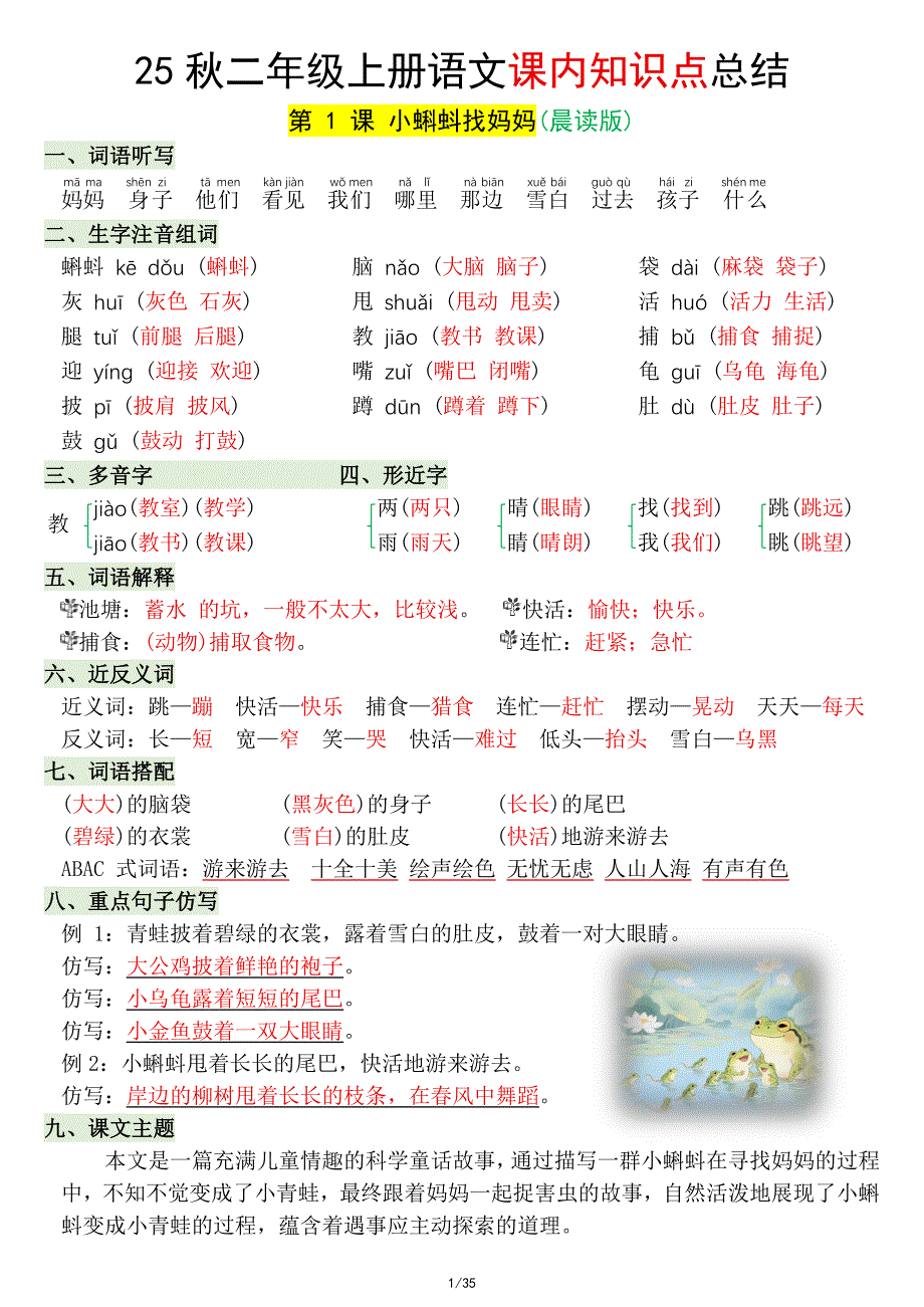 二上语文课内知识点总结_第1页