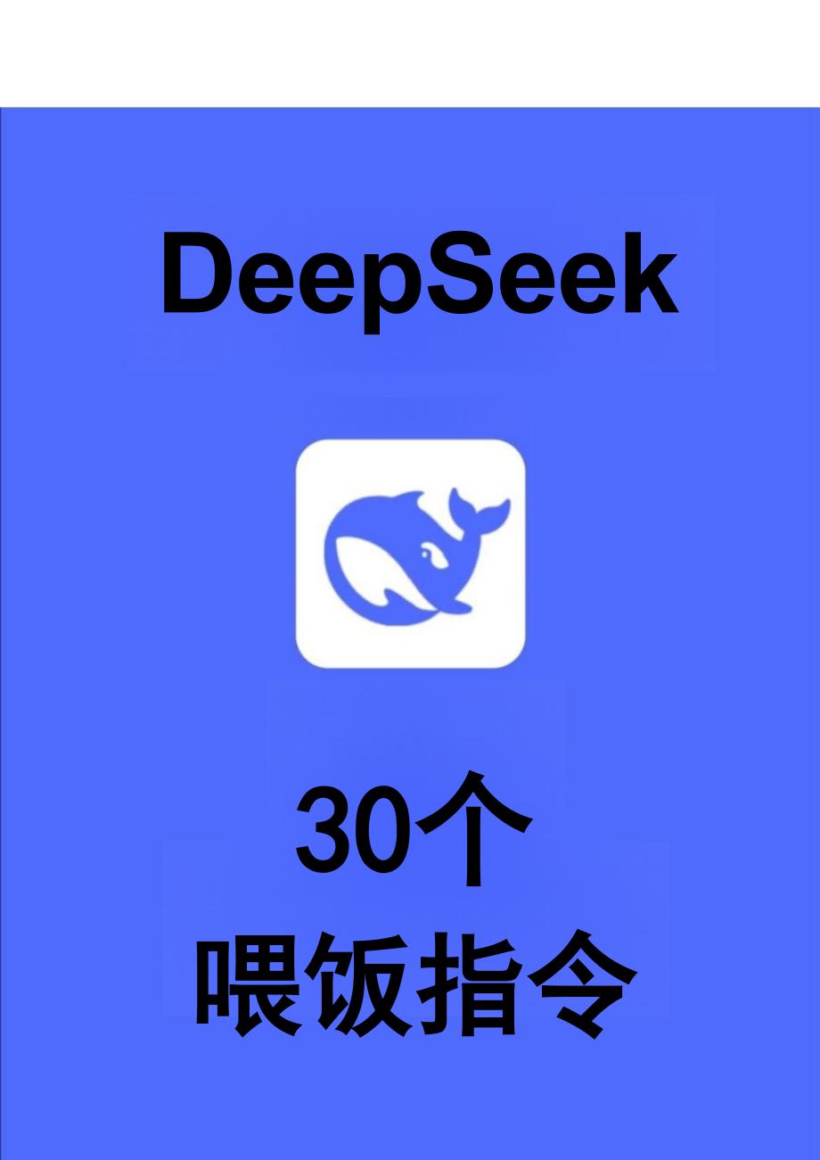 DeepSeek-30个喂饭指令_第1页