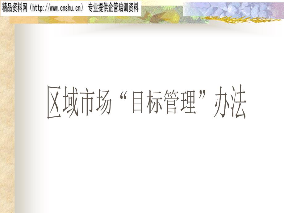 通信行业区域管理_第1页