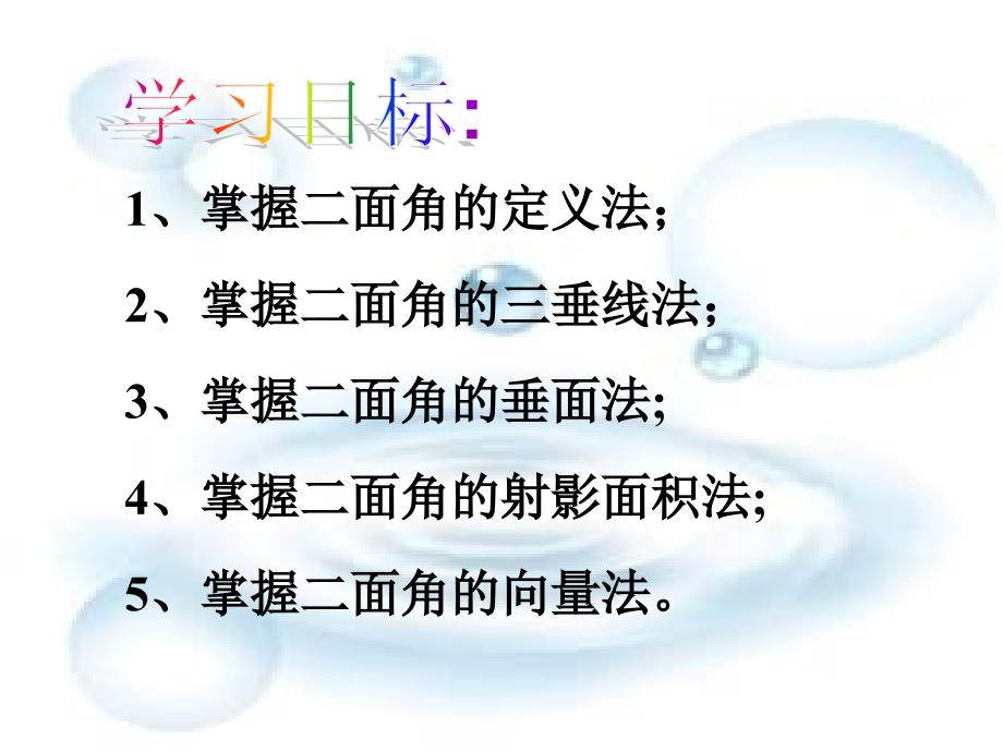 二面角求法(精华版)课件_第1页