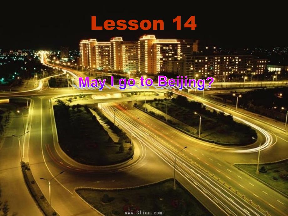 冀教版英语五上Lesson14MayIGotoBeijingppt课件1_第1页