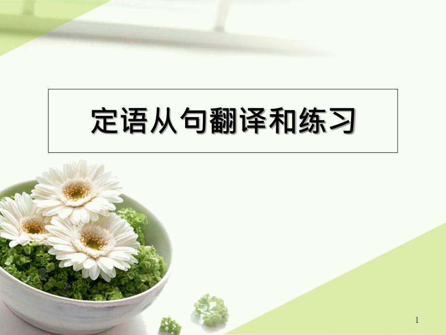 定语从句翻译和练习_第1页