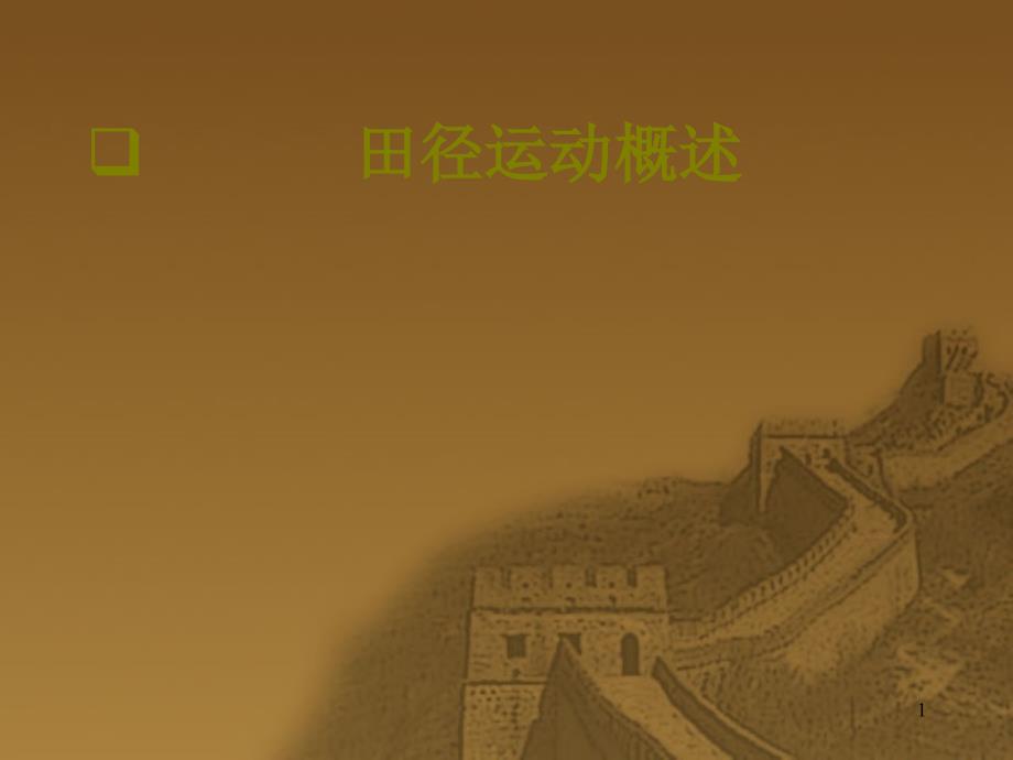 田径理论课课件1田径运动概述_第1页