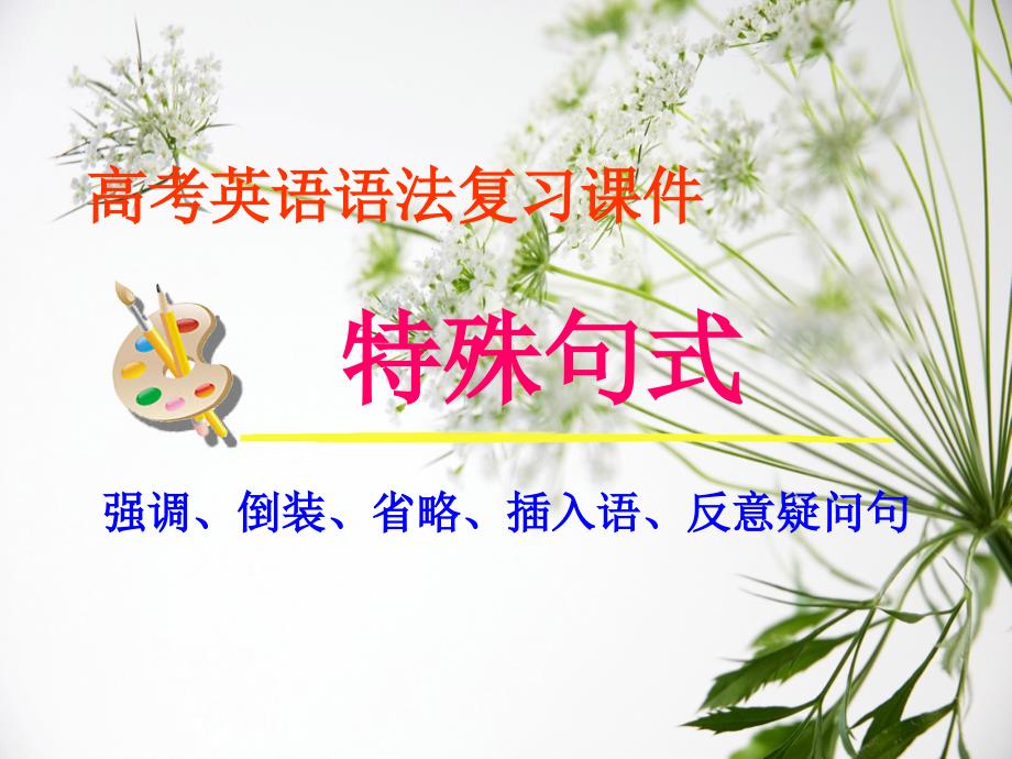 高考英语语法复习课件特殊句式1_第1页