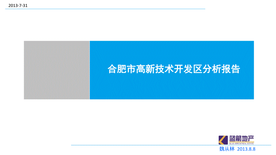 合肥高新技术开发区分析报告_第1页