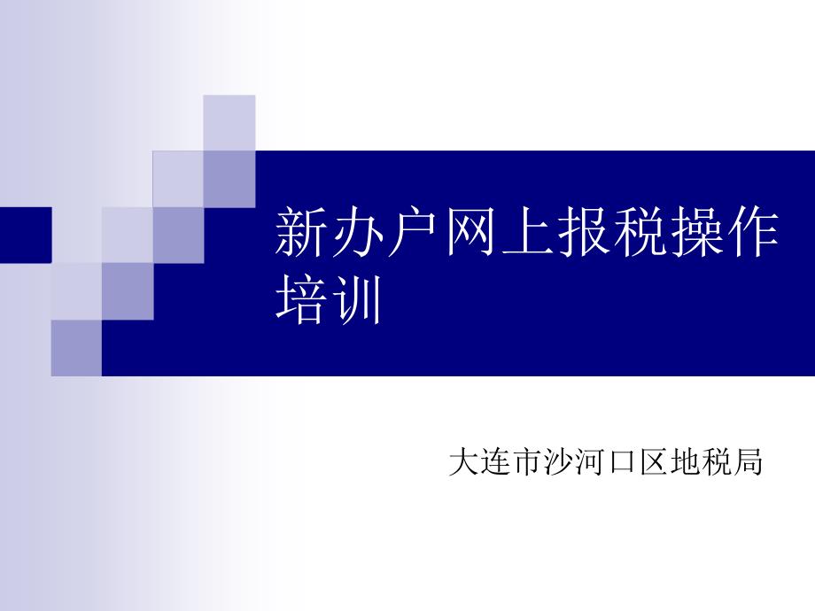 办户网上报税操作培训_第1页
