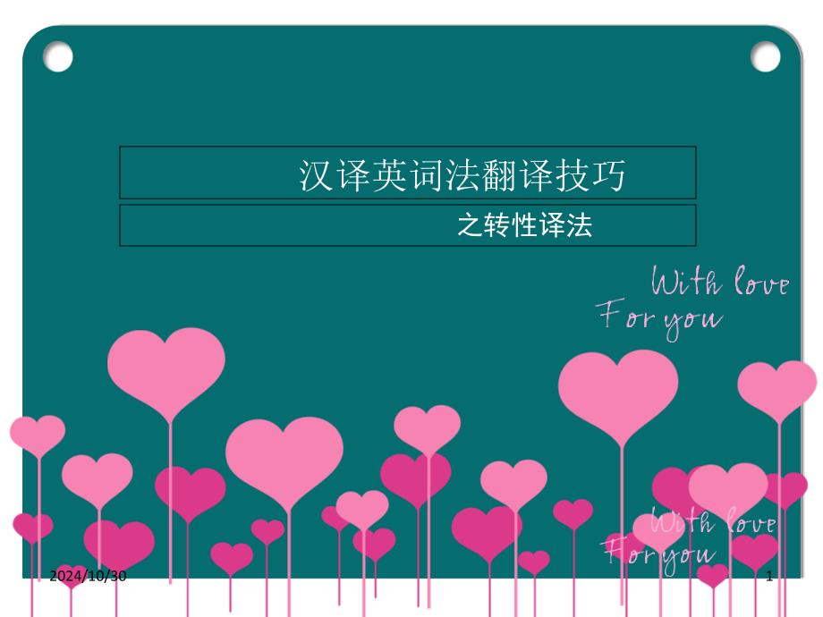 汉译英翻译技巧之转性词翻译课件_第1页
