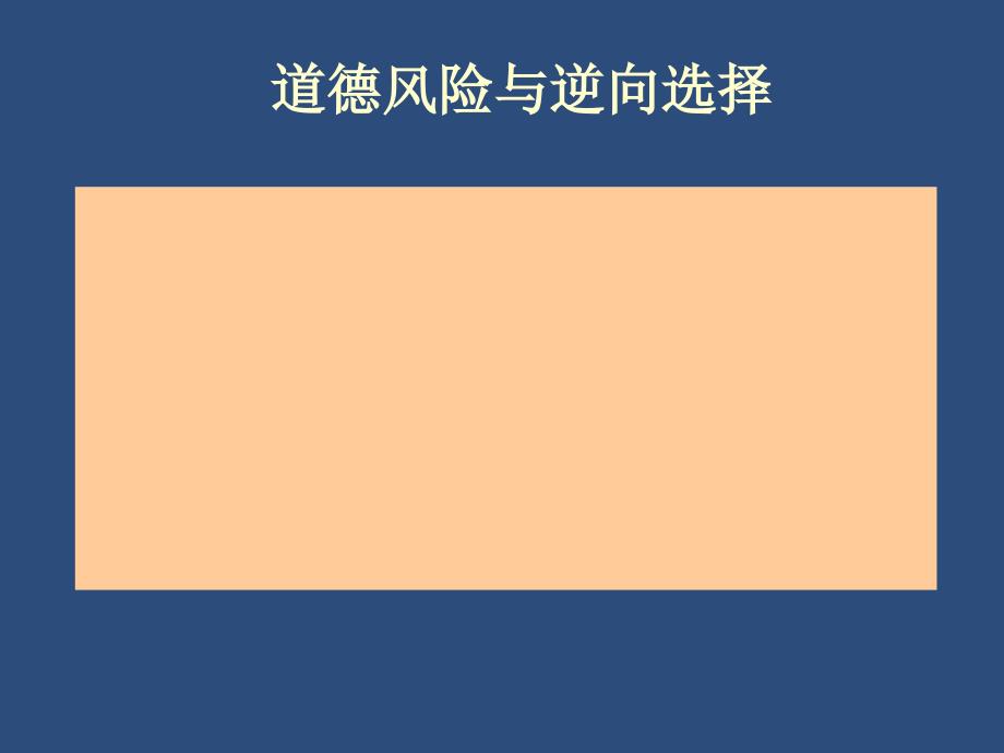 医疗保险中的道德风险与逆向选择【优质PPT】_第1页