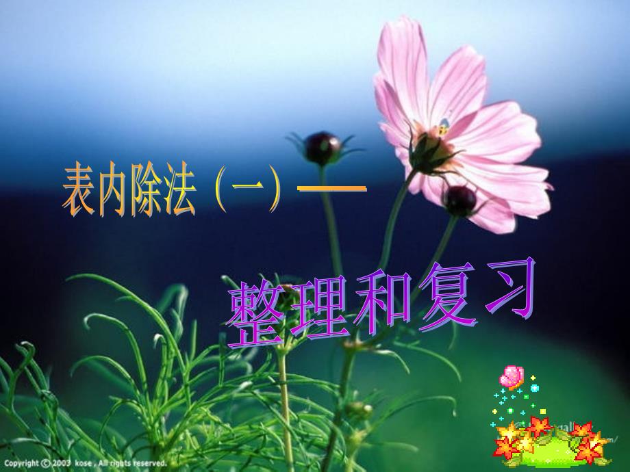 表内除法(一)的整理和复习课件_第1页