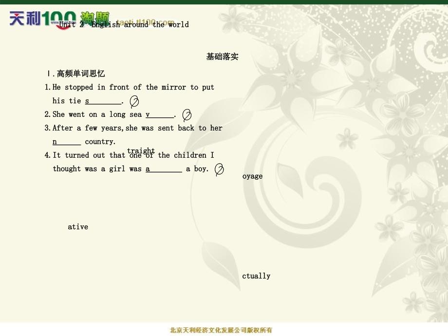 人教版高中英语必修1unit2课文知识点详解_第1页