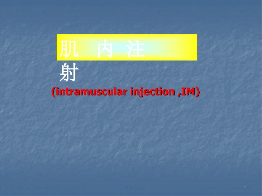 肌肉注射法教学ppt课件_第1页