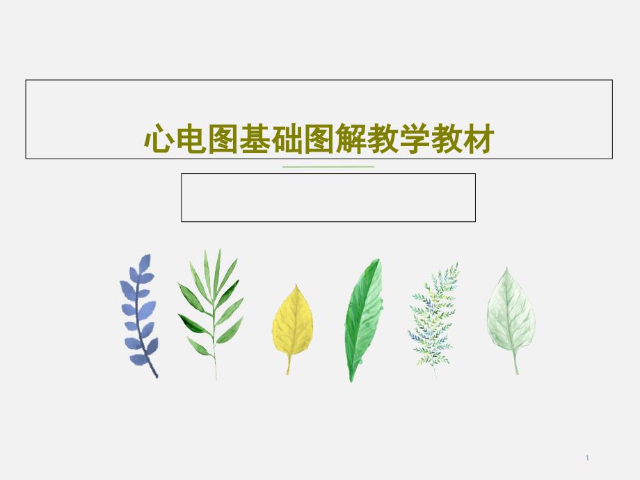 心电图基础图解教学教材课件_第1页