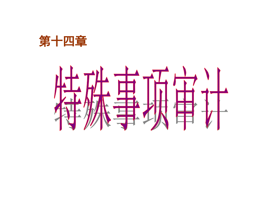 特殊事项审计学习资料_第1页