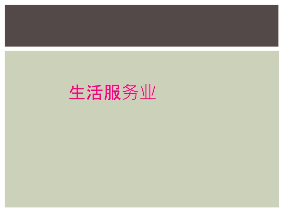 生活服务业_第1页