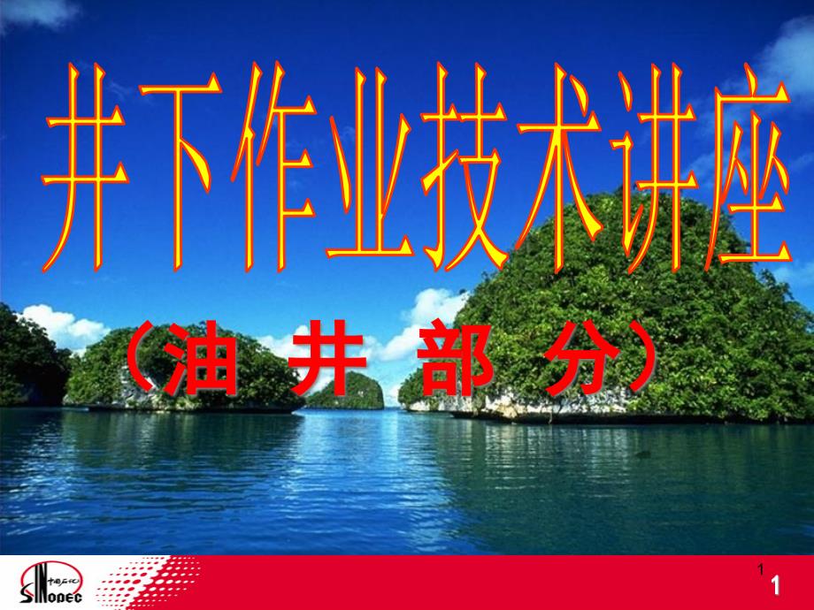 油田井下作业技术油井类ppt课件_第1页
