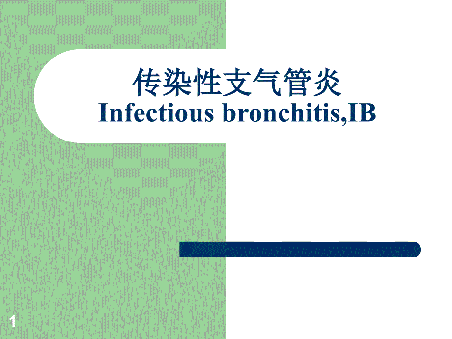 传染性支气管炎Infectious_第1页
