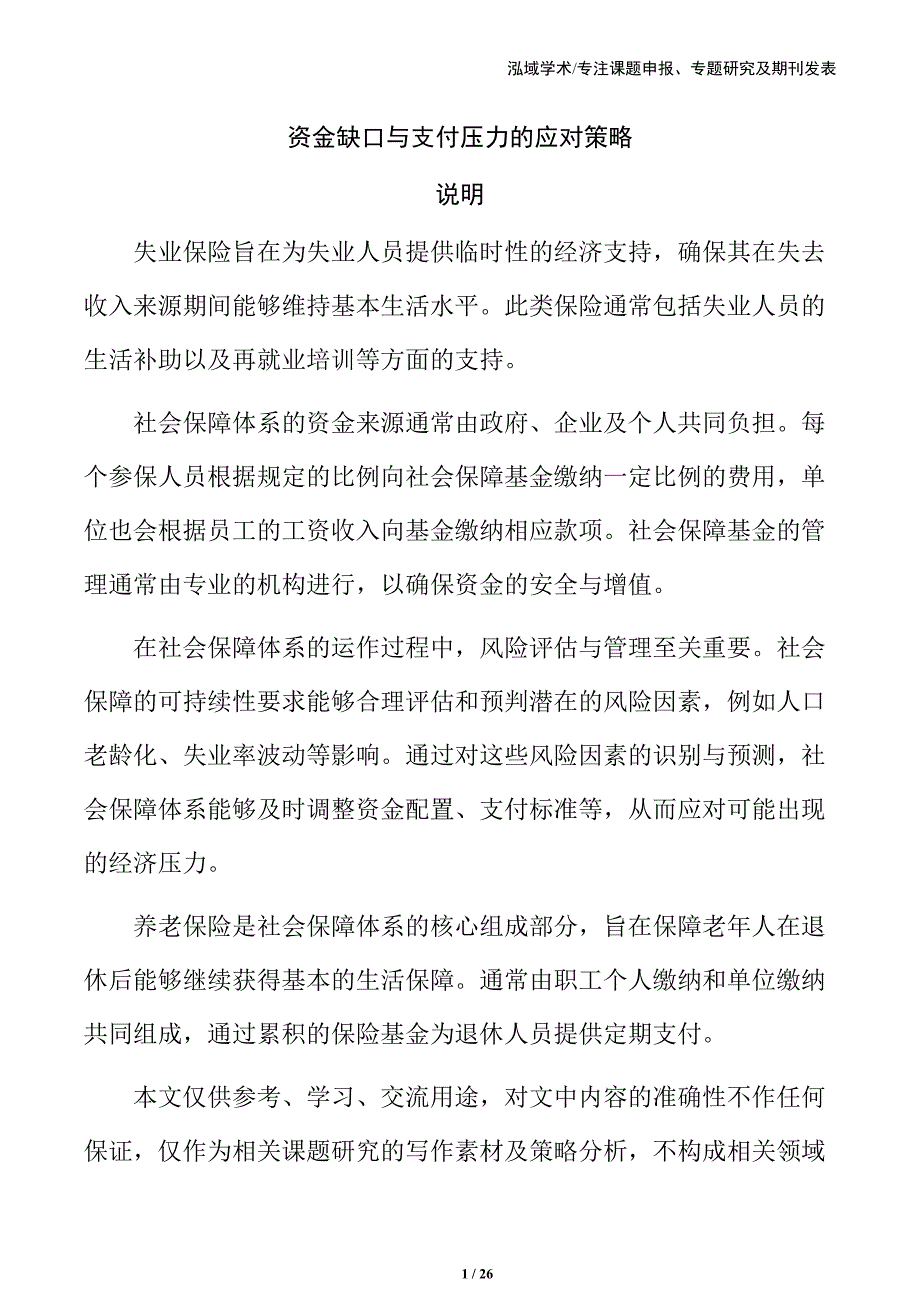 资金缺口与支付压力的应对策略_第1页