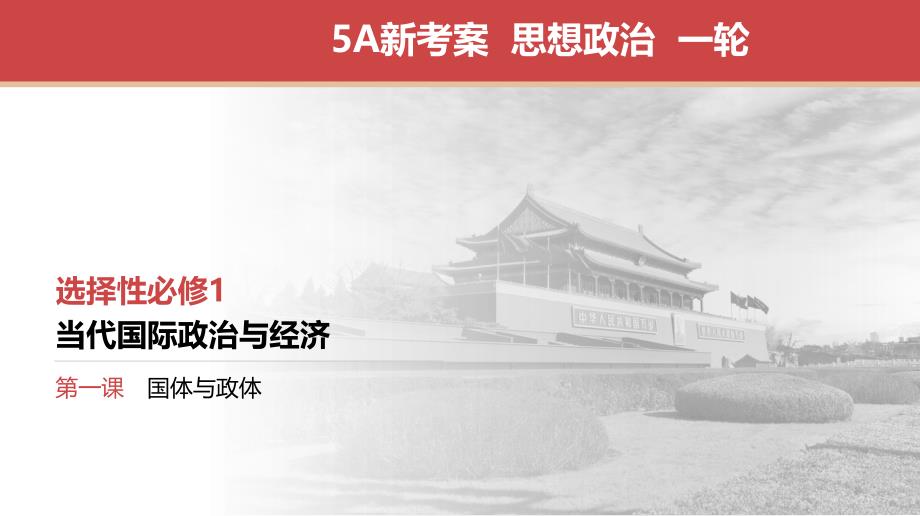 高考政治 第1课　国体与政体 课件_第1页