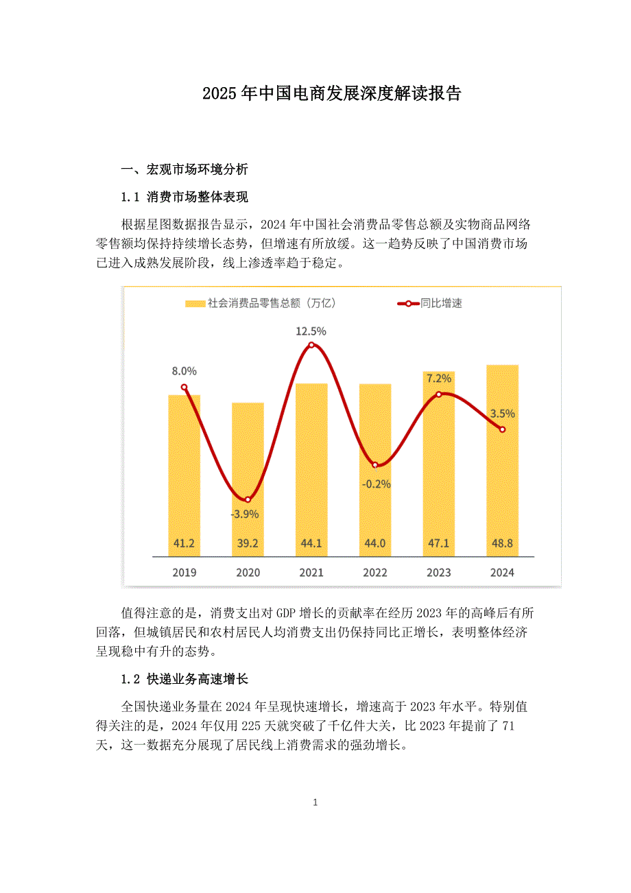 深度解读2025年电商行业发展报告._第1页