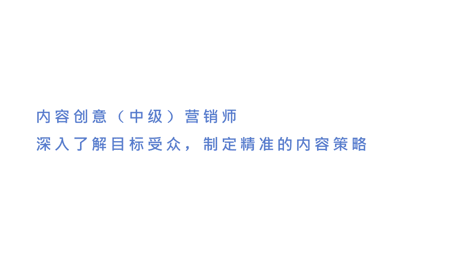 内容创意（中级）营销师深入了解目标受众制定精准的内容策略_第1页