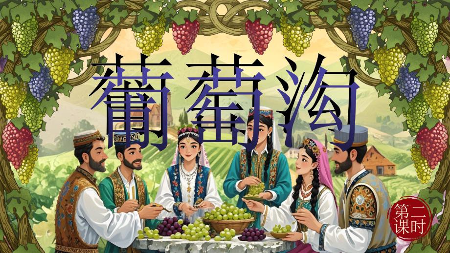 统编版（2024）新教材小学二年级语文上册第四单元第10课《葡萄沟》素养课件（第二课时）_第1页